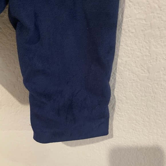 Bojo Western Style Aztec Embroidered Fringe Jacket-Suede Look Navy Blue- Size M - Picture 6 of 16